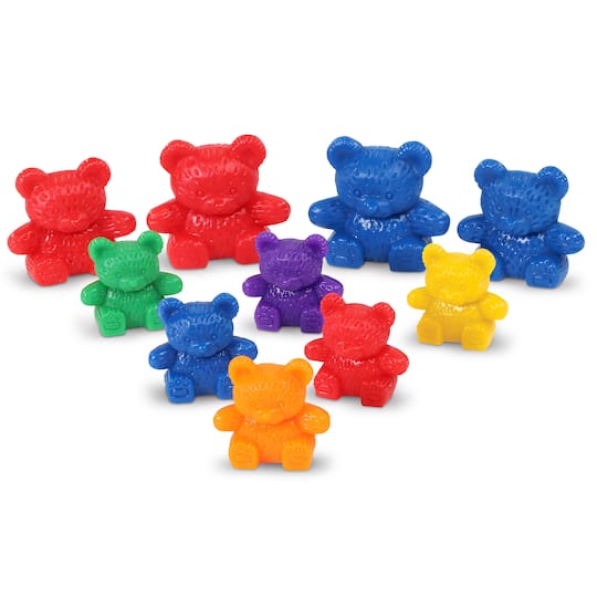 Learning Resources Three Bear Family Rainbow Counters, 96ct.